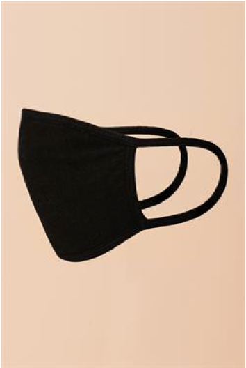 Face Mask - Plain black