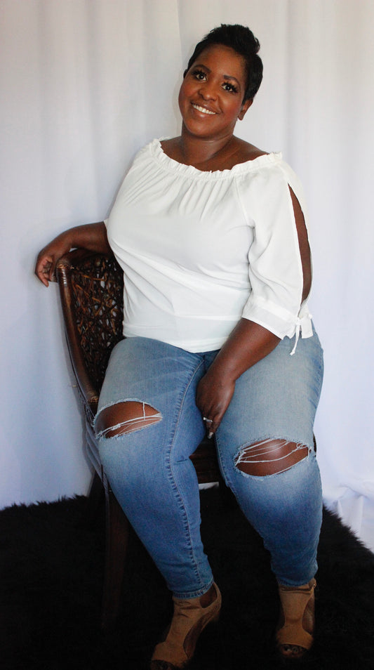 Off the shoulder blouse